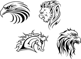 tattoo vectors. Could also be used as logo elements for sports clubs with names like ... Thumbnail