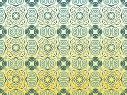 Teal Flower Pattern