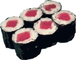 Tekka Maki Sushi clip art Thumbnail
