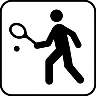 Tennis Or Squah Courts clip art Thumbnail