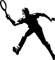 Tennis Player clip art Thumbnail