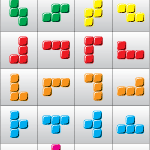 Tetris Pieces Free Vector Thumbnail