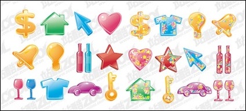 The colorful life of material supplies Vector Thumbnail