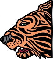 Tiger Head clip art