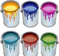 Tins with building paint opened color Thumbnail