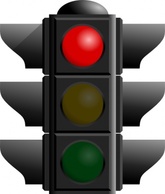 Traffic Light: Red clip art