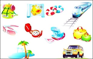 Travel goods icon vector Thumbnail