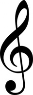 Treble Clef Without Line clip art Thumbnail