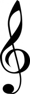 Treble Clefs clip art Thumbnail