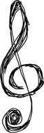 Treble Clefs clip art Thumbnail