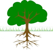 Tree Branches And Roots clip art Thumbnail