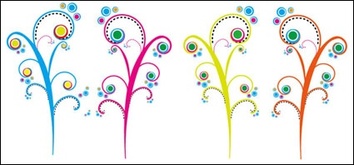Tree color flowers Vector Thumbnail