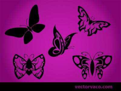 Tribal Butterfly Vector Thumbnail
