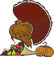 Turkey And Harvest clip art Thumbnail