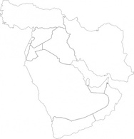 Turkey Geography Map Israel Jordan United Arab Palestine Emirates Yemen Iraq Arabia Iran Oman Lebanon ... Thumbnail