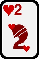 Two Casino Game Cards Play Hearts Poker Bet Blackjack Thumbnail