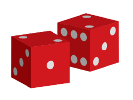 Two red dice