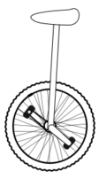 Unicycle Line Art