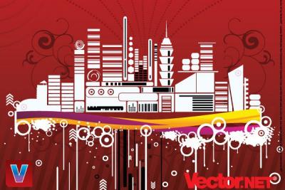 Urban City Vector Illustration Thumbnail