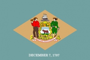 Us Delaware Flag clip art Thumbnail