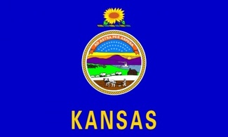 Us Kansas Flag clip art Thumbnail