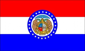 Us Missouri Flag clip art Thumbnail