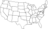 Usa Outline Vector Map
