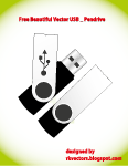 USB Pendrive Vector Image Thumbnail