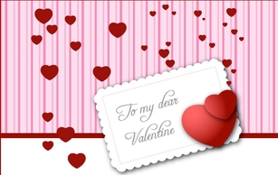 Valentines Day card vector Thumbnail