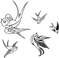 Vector Birds Sparrows Thumbnail