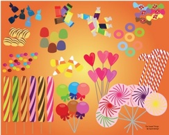 Vector Candies and Sweets Thumbnail