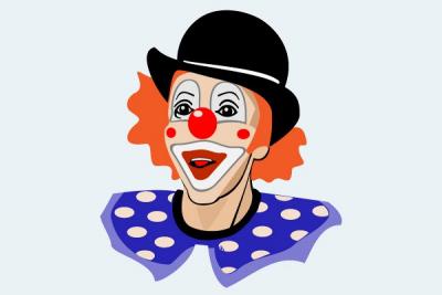 Vector Clown Clip Art Thumbnail