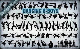 Vector Dancing B-boys Thumbnail