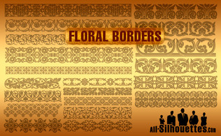Vector Floral Borders Thumbnail