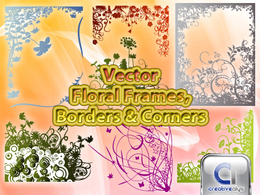 Vector Floral Frames, Borders & Corners Thumbnail