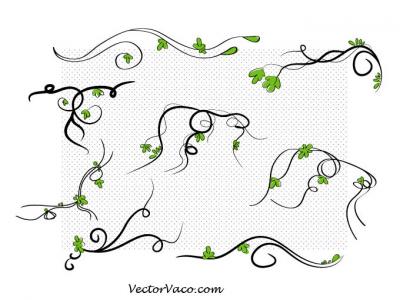 Vector Floral Swirl Thumbnail