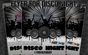 Vector Flyer For Disco Night