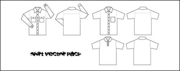 Vector line drawing shirts Thumbnail