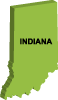 Vector Map Of Indiana Thumbnail