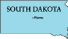 Vector Map Of South Dakota