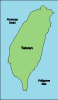 Vector Map Of Taiwan Thumbnail