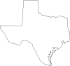 Vector Map Of Texas Thumbnail