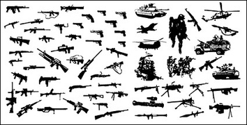 Vector material of modern weapons and equipment