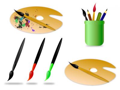 Vector Painting Accessories Thumbnail