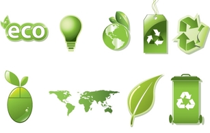 Vector Set Of Global Eco Thumbnail