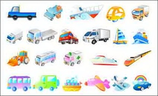 Vector ships, airplanes, cars, ambulances Thumbnail