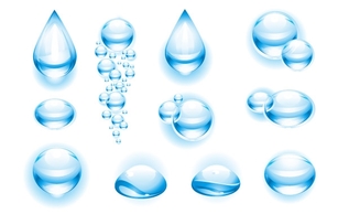 Vector Water Drops Thumbnail