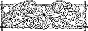 Vines And Trellis Stylized clip art