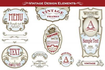 Vintage Bottle Vector Label Designs Thumbnail