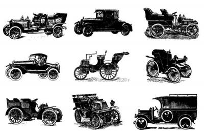 Vintage Cars Vector Thumbnail